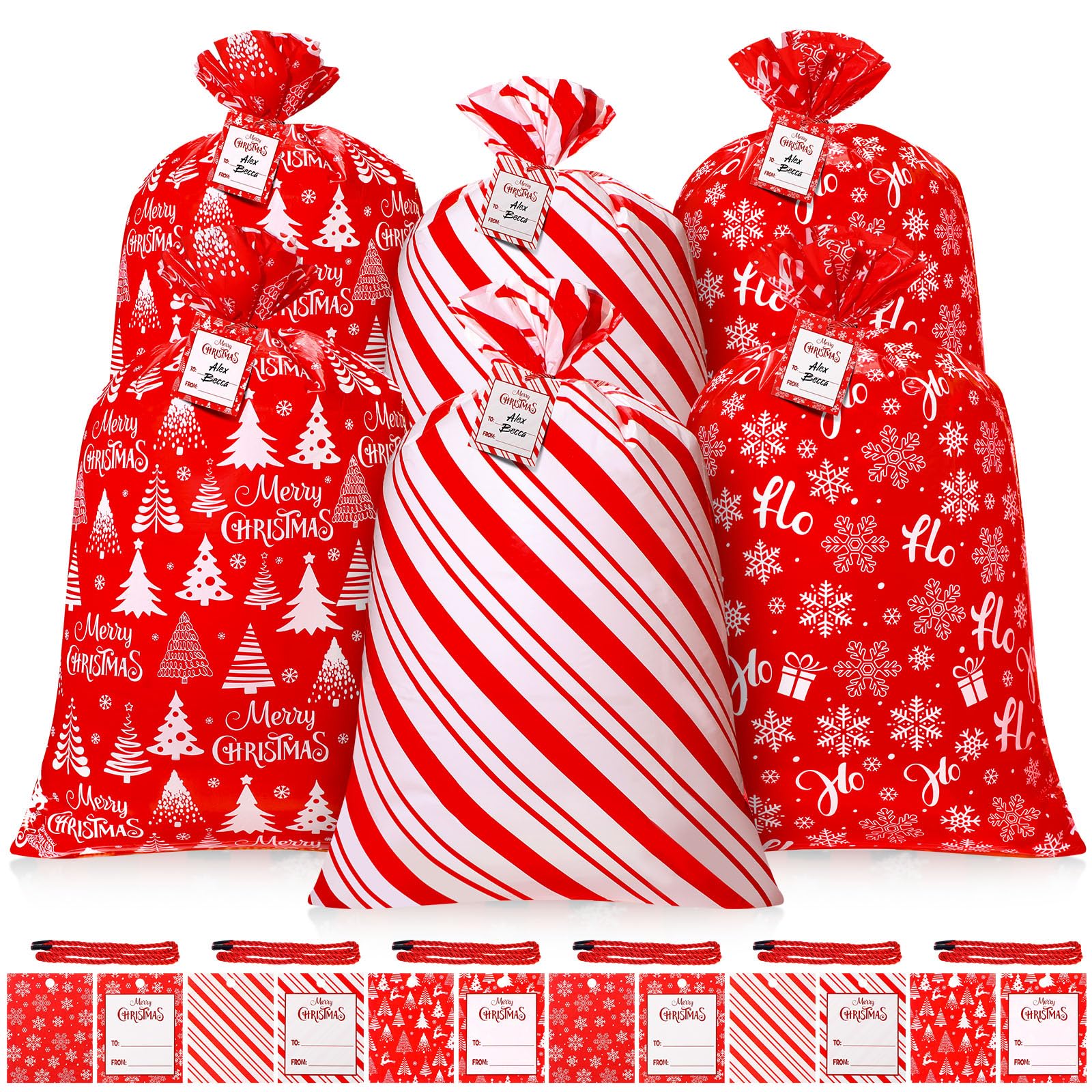 pellicule christmasBox 4点 新品未使用 Bag OP Amazon.com: TaoBary 6 Pcs Giant Christmas Gift Bags 55 x 35 Inch